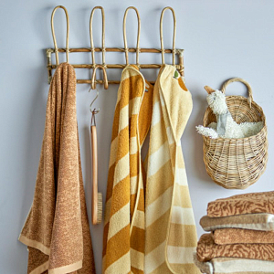 Полотенце с капюшоном Bloomingville MINI "Agnes", бежевое, 78 х 78 см